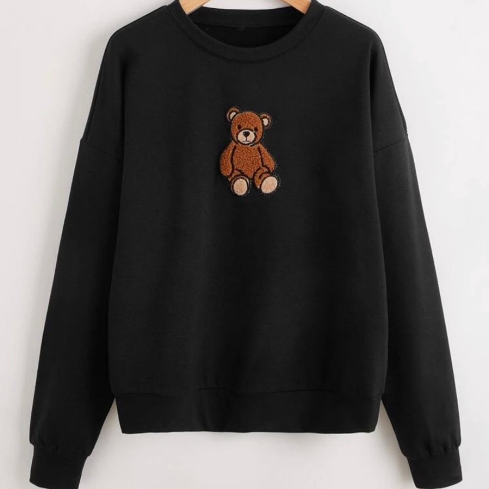 Black sweatshirt-oversized